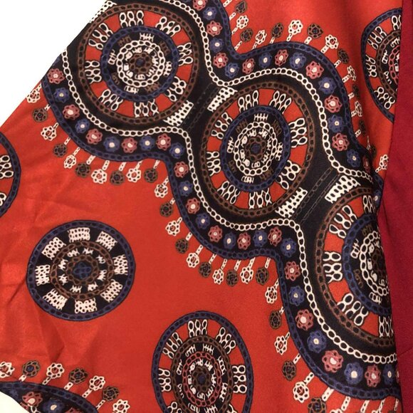 Emery Rose Red Blouse | Size 5X / 22 | Plus Size Boho Inspired Tunic Top NWT - Picture 3 of 8